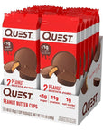 Quest Nutrition High Protein Low Carb, Gluten Free, Keto Friendly, Peanut Butter Cups, 12 Count (Pack of 1) (total- 17.76 Ounce)