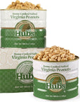 Hubs Peanuts Premium Salted Virginia Nuts  Irresistible Crunch  Flavored Nuts  NonGMO Gluten Free  XXL Peanuts from Top 1 Crop  Reusable Tin  Perfect Snack for Any Occasion  2 x 40oz Cans