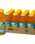 V8 Splash Mango Peach Flavored Juice Beverage, 16 FL OZ Bottle - Pack of 12