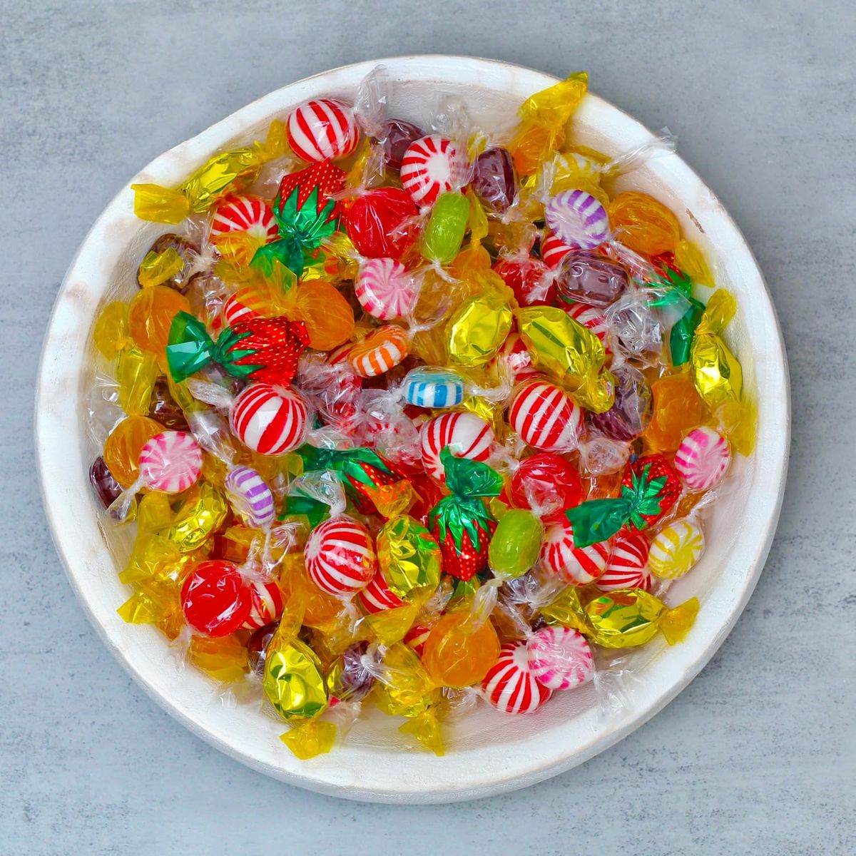 Hard Candy Assortment  4 LB  Classic Candy Mix  Hard Candy Variety Pack  Individually Wrapped Office Candy in Bulk  Assorted Candies  Mint Starlight Toffee Butterscotch Strawberry Filled Rootbeer Flavors