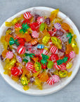 Hard Candy Assortment  4 LB  Classic Candy Mix  Hard Candy Variety Pack  Individually Wrapped Office Candy in Bulk  Assorted Candies  Mint Starlight Toffee Butterscotch Strawberry Filled Rootbeer Flavors