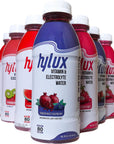 Hylux Pomegranate  Raspberry Bottle Water Case of 12   Electrolyte Drinks with Crisp Refreshing Taste  Fast Hydration Drink  Lightly Sweetened Antioxidant Drink with Fewer Calories Per Bottle