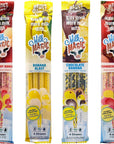 Milk Magic Milk Flavoring Straws 4Pack Bundle 16 count Includes 8 Strawberry Banana 4 Chocolate Banana and 4 Banana Cereal Straws