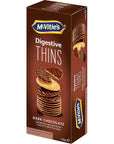 United Biscuits Mcvities Digestive Thins Dark Chocolate  - 150g