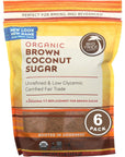 Big Tree Farms Organic Brown Coconut Sugar, Vegan, Gluten Free, Paleo, Certified Kosher, Cane Sugar Alternative, Substitute for Baking, Non GMO, Low Glycemic, Fair Trade, 1 Pound (Pack of 6)