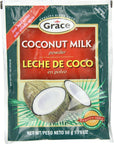 Grace Coconut Milk Powder Envelope 176Ounce 50g Pack of 12