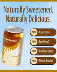 Zevia Zero Calorie Soda Creamy Root Beer 12 Fl Oz Pack of 20