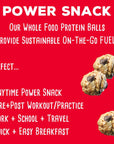 simplyFUEL Whole Food Protein Balls with Probiotics  Chocolate Coconut Peanut Butter Protein Snacks  8g Protein Snack  Gluten Free Energy Balls 1 Pack of 12 Balls