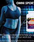 Omnitrition's OmniBody Omni Sport, Berry Flavored Arginine/Choline Drink Mix, Dietary Supplement 14.8 Ounce Bottle