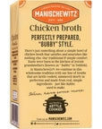 Manischewitz Chicken Broth 17oz (3 Pack), Flavorful, Kettle Cooked, and Slowly Simmered