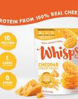 Whisps Cheese Crisps Variety Pack | Protein Chips | Healthy Snacks | Protein Snacks, Gluten Free, High Protein, Low Carb Keto Food | Parmesan, Cheddar, Asiago, Garlic Herb, Ranch (2.12 Oz, 5 Pack)