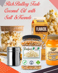 Perfectware Movie Night Popcorn Set Popcorn Kernels Salt Oil and Shaker