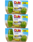 Dole Fruit Bowls Pineapple in Lime Gel 43 oz 3 pk