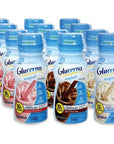 Niro Assortment  Glucerna Original Shake  Rich Chocolate Homemade Vanilla and Creamy Strawberry Flavors  Included one Niro beverage sleeve  12 Pack