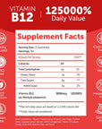 Vitamin B12 Gummies for Adults - Tastiest Proprietary Formula - 3000mcg Methyl B-12 High Absorption Energy Gummies - Non-GMO Vegan Vit B12 - Chewable B 12 for Energy Support and Bone Health - 60 Count