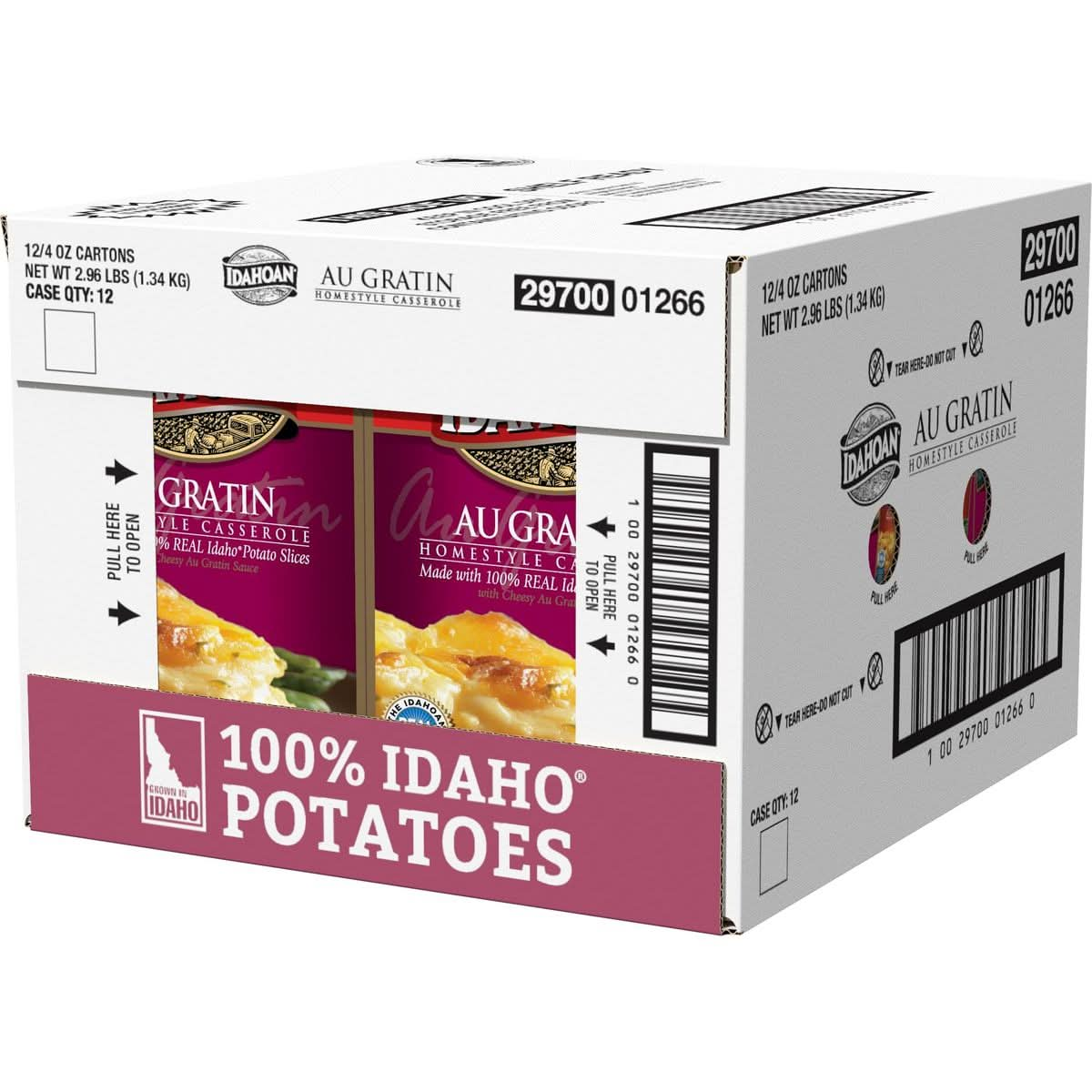 Idahoan Au Gratin Homestyle Casserole Family Size 734 oz Pack of 10