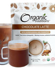 Organic Traditions Superfood Chocolate Latte with Ashwagandha - 150g/5.3oz Bag