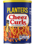 Planters Cheez Curls Cheese Flavored Snacks 4 Oz