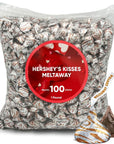 Hershys Kisses Meltaway Individually Wrapped Chocolate Candy  1 Pound Approx 100 Chocolate Candy Milk Chocolates Meltaways Candy  Snack for Adults  Kids Ideal For Chocolate Gift Box  Gift Basket  Bulk Chocolate For Pinata Stuffers