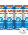 Dunkin Iced Coffee Beverage - 11oz Cans, Pack of 4