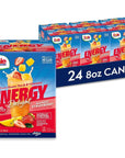 Dole Energy Delight Flavored Fruit Juice Drink - 80mg Caffeine - 8 Fl Oz (Pack of 4) - 24 Cans