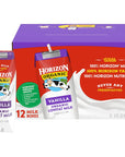 Horizon Organic ShelfStable Low Fat milk Boxes Vanilla 8 oz 12 Pack