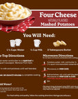 Betty Crocker Four Cheese Mashed Potatoes 4 ounces Pack of 8