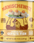 Manischewitz Premium Gold Gefilte Fish 14 Pieces in Jelled Broth No MSG Kosher for Passover