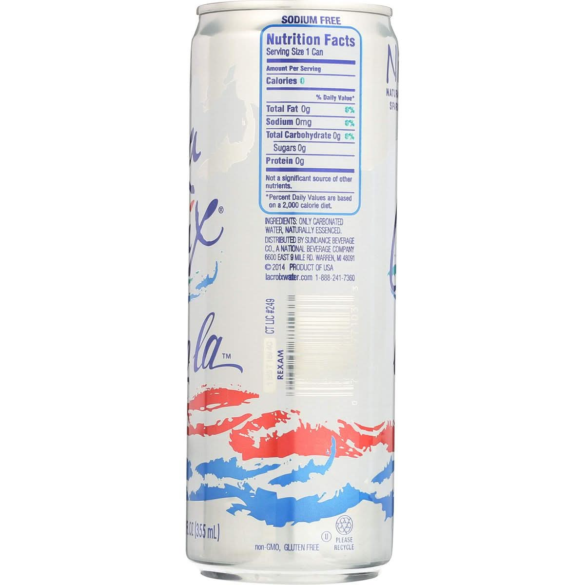 La Croix Cola Sparkling Water 12 Fl Oz Pack of 8