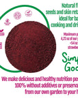 SIMPLY GOOD Organic Beet Powder  423 oz Pouch 24 Servings  NutrientRich Superfood NonGMO Vegan GlutenFree Kosher  Sourced from Natural Organic Farms