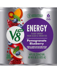 V8 Energy Pomegranate Blueberry Juice Energy Drink 8 fl oz Can 6 Pack