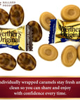 Werthers Sugar Free Hard Candy Variety Pack of 6  3 Bags Each Flavor  Original Hard Candy and Caramel Coffee  Individually Wrapped Sugar Free Candy  Bundle with Ballard Products Pocket Bag