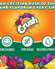 CRUSH Crush Variety Pack Liquid Water Enhancer  New Better Taste 4 Bottles Makes 96 Flavored Water Drinks 162 Fl Oz Pack of 1