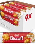 Lotus Biscoff Sandwich Cookies Biscoff Cream 15 Cookies per pack 529 Ounce Pack of 9