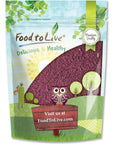 Food to Live Black Elderberry Powder 1 Pound  Raw Dried Berries Unsulfured Vegan Bulk for Baking Juices Smoothies Yogurts Instant Breakfast Drinks No Sulphites Contains Maltodextrin