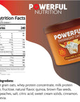 POWERFUL NUTRITION Overnight Oats, Instant Oatmeal Cup with 20g Protein, Peaches & Cream, Pack of 12, Kosher, Low Sugar