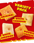 CheezIt Cheese Crackers Baked Snack Crackers Lunch Snacks Variety Pack 40 Pouches