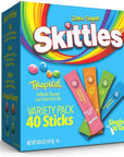 Skittles Singles To Go Tropical Flavors Variety Pack - 40 Count