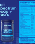 BEAM Be Amazing Recovery Aminos Powder with BCAAs and EAAs Amino Acids | Post & After Workout Muscle Recovery & Hydration Drink | Caffeine Free & Vegan Friendly | Sour Blue Slushie, 30 Servings