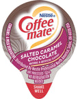 Nestle Coffee Mate Coffee Creamer Salted Caramel Chocolate Liquid Creamer Singles Non Dairy No Refrigeration Box of 50 Singles Pack of 4