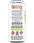 Bang Candy Apple Crisp Energy Drink 0 Calories Sugar Free 16 Fl Oz Pack of 12