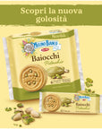 Mulino Bianco Biscuits Pistachio Cream Filled 168g