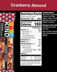 KIND Bars, Cranberry Almond, Healthy Snacks, Gluten Free, 12 Count