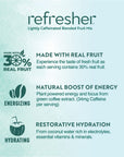 Smartfruit Restore Refresher  Green Coffee Bean Extract  Coconut Water  Kiwi Lemongrass Mint  48 Fl Oz