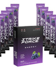 Strike Force Energy Drink Mix  Grape Flavor  Natural Tasting Caffeine Drink  Turn Any Drink into a Healthy Energy Drink  Zero Calories Keto Friendly Sugar Free Pre Workout 10 Liquid Packs