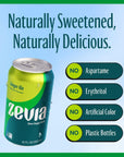 Zevia Zero Calorie Soda Ginger Ale 12 Ounce Cans Pack of 6