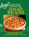 Amys Organic Baked Beans Canned Traditional Vegan Gluten Free Vegetarian 154 Oz 12 Pack