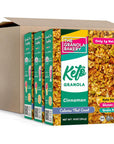 TGB Cinnamon Keto Granola  1g Net Carb Cereal  Gluten Free Low Carb Nut Snack 10 Ounces Pack of 24