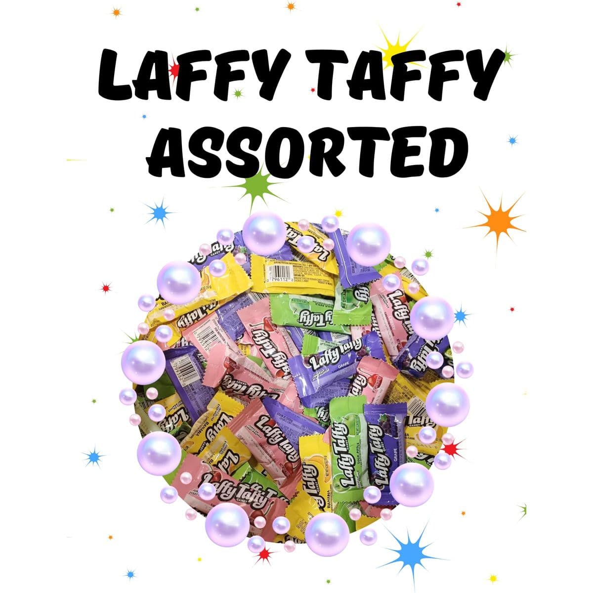 Laffy Taffy Bulk Candy  4 LB  Banana Laffy Taffy Candy Bulk Cherry Laffy Taffy Sour Apple Laffy Taffy Grape Laffy Taffy  Taffy Candy  Laffy Taffy Assorted Taffy Chews  Queen Jax