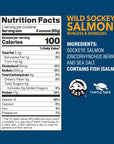 Wild Planet Wild Sockeye Salmon Skinless  Boneless Canned Salmon Sustainably Caught NonGMO Kosher 6 Ounce Pack of 12